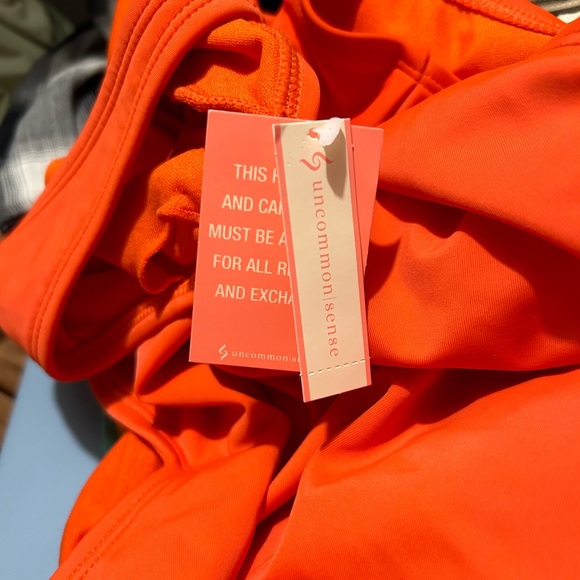 NEW Uncommon Sense One Piece Orange Red Swimsuit Size XL - Picture 6 of 7